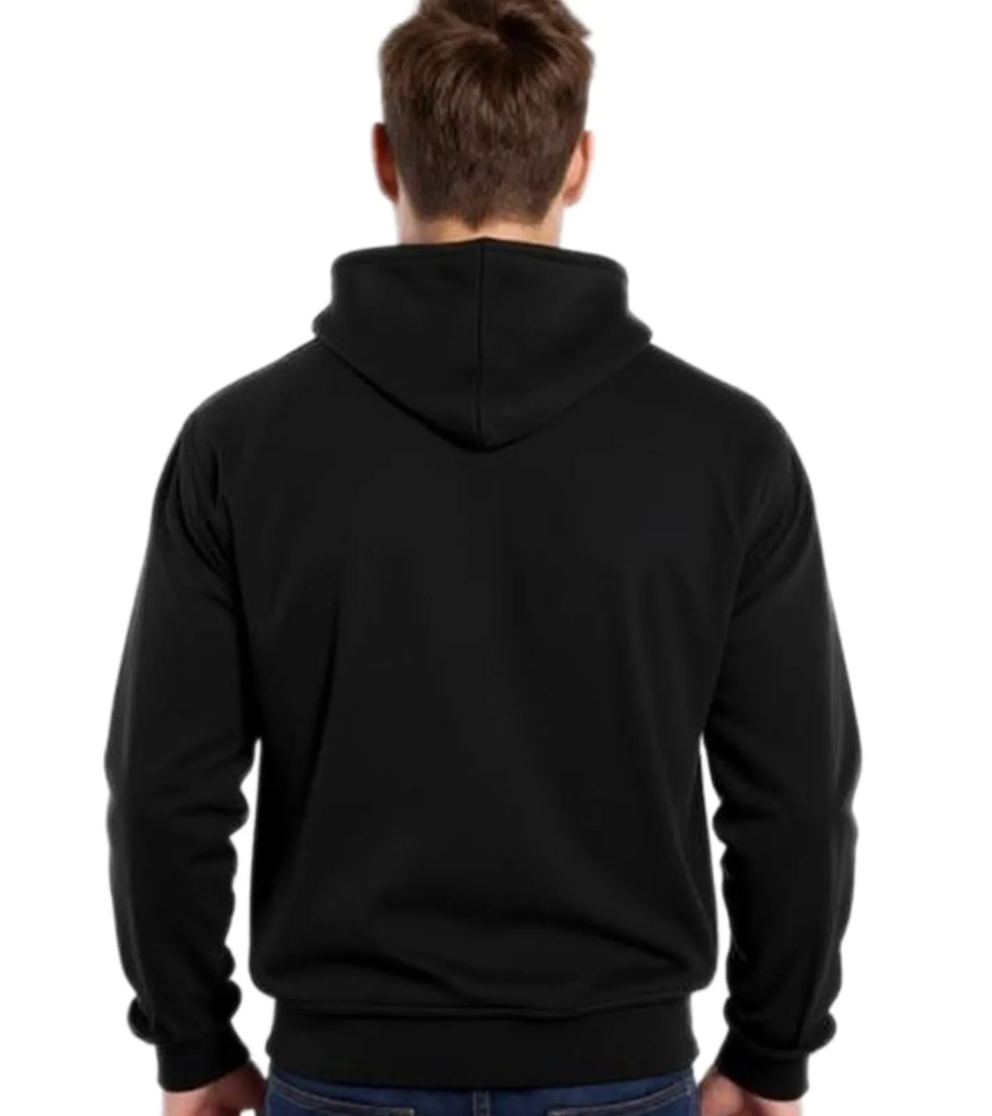 Große Größen|Pullover & Sweater*European League Of Football Blanko Hoodie jet black