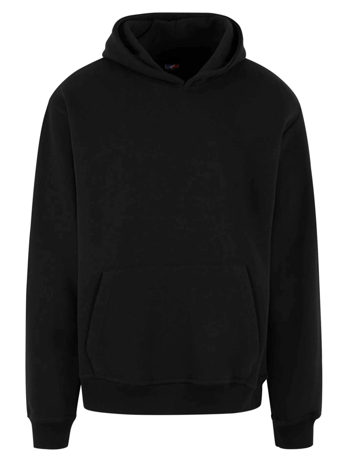 Große Größen|Pullover & Sweater*European League Of Football Blanko Hoodie jet black
