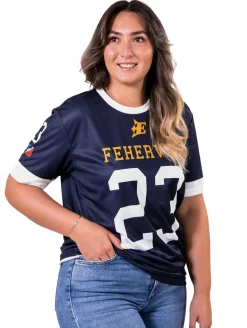 Tops & T-Shirts|T-Shirts & Tank Tops*European League Of Football Fehervar Enthroners Fan-Trikot, Marineblau