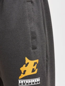 Große Größen|Fitnessmode & Jogginghosen*European League Of Football Fehérvár Enthroners Jogginghosen anthrazit