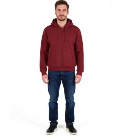 Pullover & Sweater*European League Of Football Blanko Zip Hoodies zinfandel