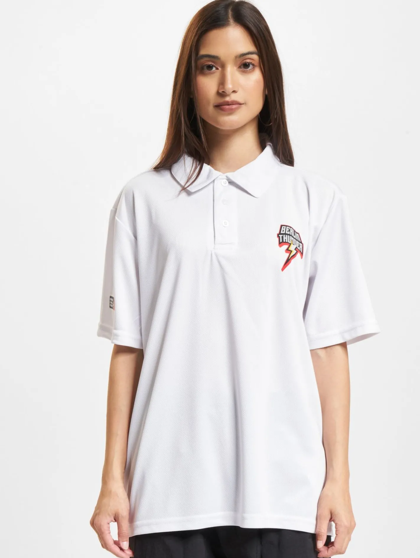 Poloshirts & Blusen|Hemden & Poloshirts*European League Of Football Berlin Thunder PoloShirts leuchtend weiß