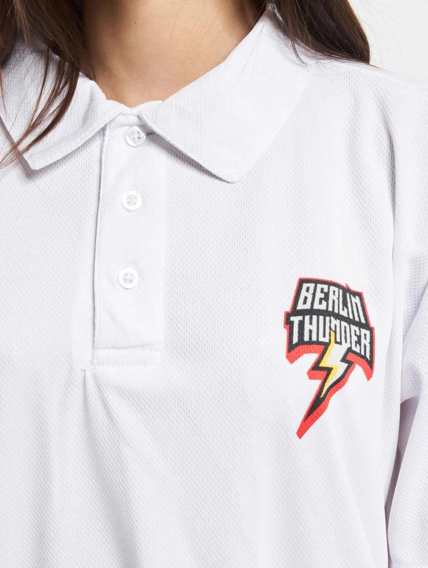 Poloshirts & Blusen|Hemden & Poloshirts*European League Of Football Berlin Thunder PoloShirts leuchtend weiß