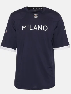 Tops & T-Shirts|T-Shirts & Tank Tops*European League Of Football Milano Seamen Authentic Game Trikot marineblau