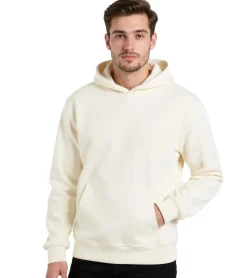 Große Größen|Pullover & Sweater*European League Of Football Blanko Hoodies antikweiß