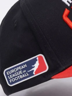 Caps & Mützen*European League Of Football Helvetic Guards Snapback Caps tiefschwarz/tomatenfarben