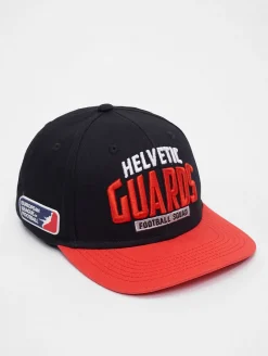 Caps & Mützen*European League Of Football Helvetic Guards Snapback Caps tiefschwarz/tomatenfarben