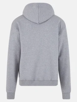 Große Größen|Pullover & Sweater*European League Of Football Blanko Zip Hoodies grau meliert