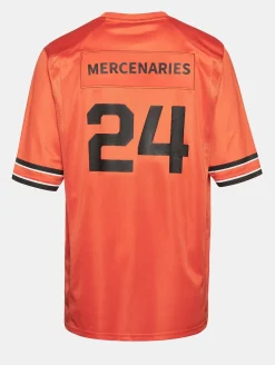 Große Größen|Tops & T-Shirts*European League Of Football Helvetic Mercenaries 2 Trikots rot