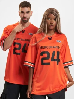 Große Größen|Tops & T-Shirts*European League Of Football Helvetic Mercenaries 2 Trikots rot