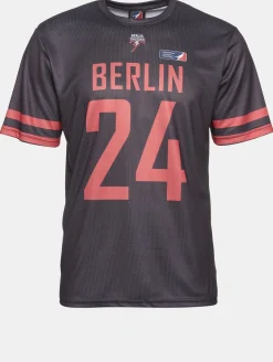 Tops & T-Shirts|T-Shirts & Tank Tops*European League Of Football Berlin Thunder 1 Trikots schwarz