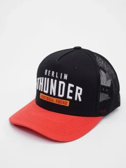 Caps & Mützen*European League Of Football Berlin Thunder Trucker Caps tiefschwarz/tomate