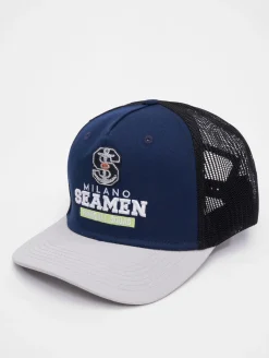 Caps & Mützen*European League Of Football Milano Seamen Trucker Caps Festzug blau/ hoch geschnitten