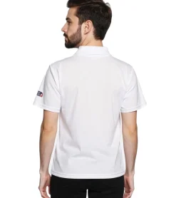 Große Größen|Poloshirts & Blusen*European League Of Football Helvetic Guards PoloShirts leuchtend weiß
