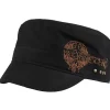 Caps & Mützen*BioworldMerch Evanescence Unisex Baumwoll-Cap im millitärischen Schnitt mit leicht gebogenen Schnitt Schwarz