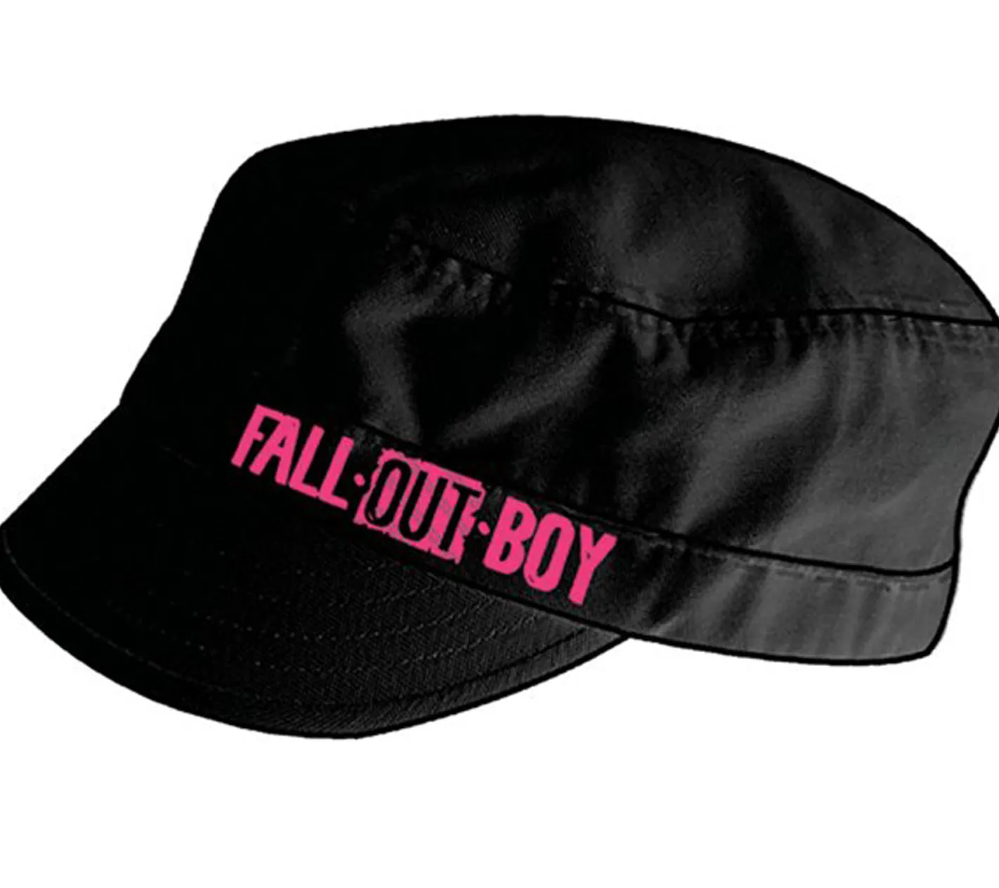 Caps & Mützen*BioworldMerch Fall Out Boy Alternative Rock-Band Baumwoll-Cap im Kadetten Style mit Klettverschluss FC103537FOB Schwarz