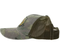 Caps & Mützen*BioworldMerch FALL OUT BOY alternative Rockband Baseball-Cap mit Logo Stickerei Trucker-Cap Camouflage TC104185FOB Grün/Braun