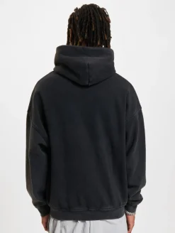 Pullover & Sweater*Favela Dawn Black Washed Hoodies schwarz gewaschen