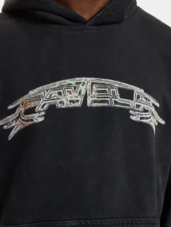 Pullover & Sweater*Favela Industrial Hoodies schwarz gewaschen