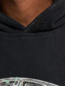 Pullover & Sweater*Favela Industrial Hoodies schwarz gewaschen