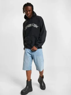 Pullover & Sweater*Favela Industrial Hoodies schwarz gewaschen