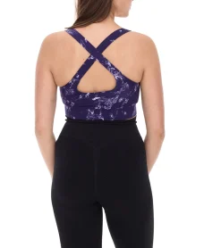 Unterwäsche|Sportoberbekleidung*FAYN SPORTS Damen Sport-BH marmoriertes Sport-Oberteil mit Baumwollanteil Sport-Bekleidung Trainings-BH Yoga-BH 34171929 Lila/Grau