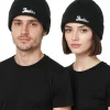 Caps & Mützen*BioworldMerch Fender Beanie mit Metall-Logo Strick-Mütze vom bekannten Gitarren-Hersteller Fan-Beanie KC230303FEN Schwarz