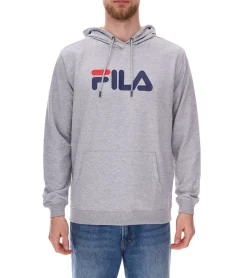 Pullover & Sweater*FILA Barumini Herren Hoodie Kapuzen-Pullover Pulli Sweater Baumwoll-Sweatshirt FAU0068-80000 Grau-Meliert