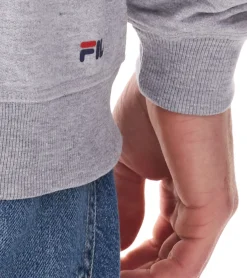 Pullover & Sweater*FILA Barumini Herren Hoodie Kapuzen-Pullover Pulli Sweater Baumwoll-Sweatshirt FAU0068-80000 Grau-Meliert