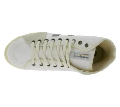 Sneaker & Turnschuhe*FLAMINGOS LIFE El Camino High-Top Sneaker faire- und nachhaltige City-Schuhe aus Canvas Made in Spain Weiß/Navy