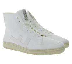 Sneaker & Turnschuhe*FLAMINGOS LIFE Old 80`s Alltags-Schuhe vegane High-Top Sneaker Made in Spain SS21O8ALLWHMO Weiß