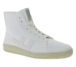 Sneaker & Turnschuhe*FLAMINGOS LIFE Old 80`s Alltags-Schuhe vegane High-Top Sneaker Made in Spain SS21O8ALLWHMO Weiß