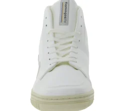 Sneaker & Turnschuhe*FLAMINGOS LIFE Old 80`s Alltags-Schuhe vegane High-Top Sneaker Made in Spain SS21O8ALLWHMO Weiß