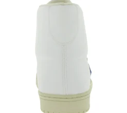 Sneaker & Turnschuhe*FLAMINGOS LIFE Old 80`s Sneaker faire- und nachhaltige High-Top Sneaker Knöchelhohe-Schuhe Made in Spain SS21O8WHIBLMO Weiß/Blau