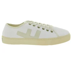 Sneaker & Turnschuhe*FLAMINGOS LIFE RANCHO ALL WHITE Freizeit-Schuhe nachhaltige Bio-Sneaker Schuhe mit Kork 100% Vegan MADE IN SPAIN SS21RAALLWH Weiß/Beige