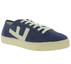 Sneaker & Turnschuhe*FLAMINGOS LIFE RANCHO NAVY IVORY Sneaker vegane Urlaubs-Schuhe Sneaker mit Kork Made in Spain Blau