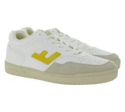 Sneaker & Turnschuhe*FLAMINGOS LIFE Retro 90`s Sneaker vegane Freizeit-Schuhe Low-Top Sneaker Made in Spain FW21R9WHIYELMON Weiß/Gelb