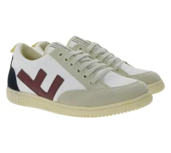 Sneaker & Turnschuhe*FLAMINGOS LIFE Roland V.3 Damen Freizeit-Sneaker Alltags-schuhe ROLAND V.3 TRICOLOR IVORY Weiß/Navy/Bordeaux-Rot