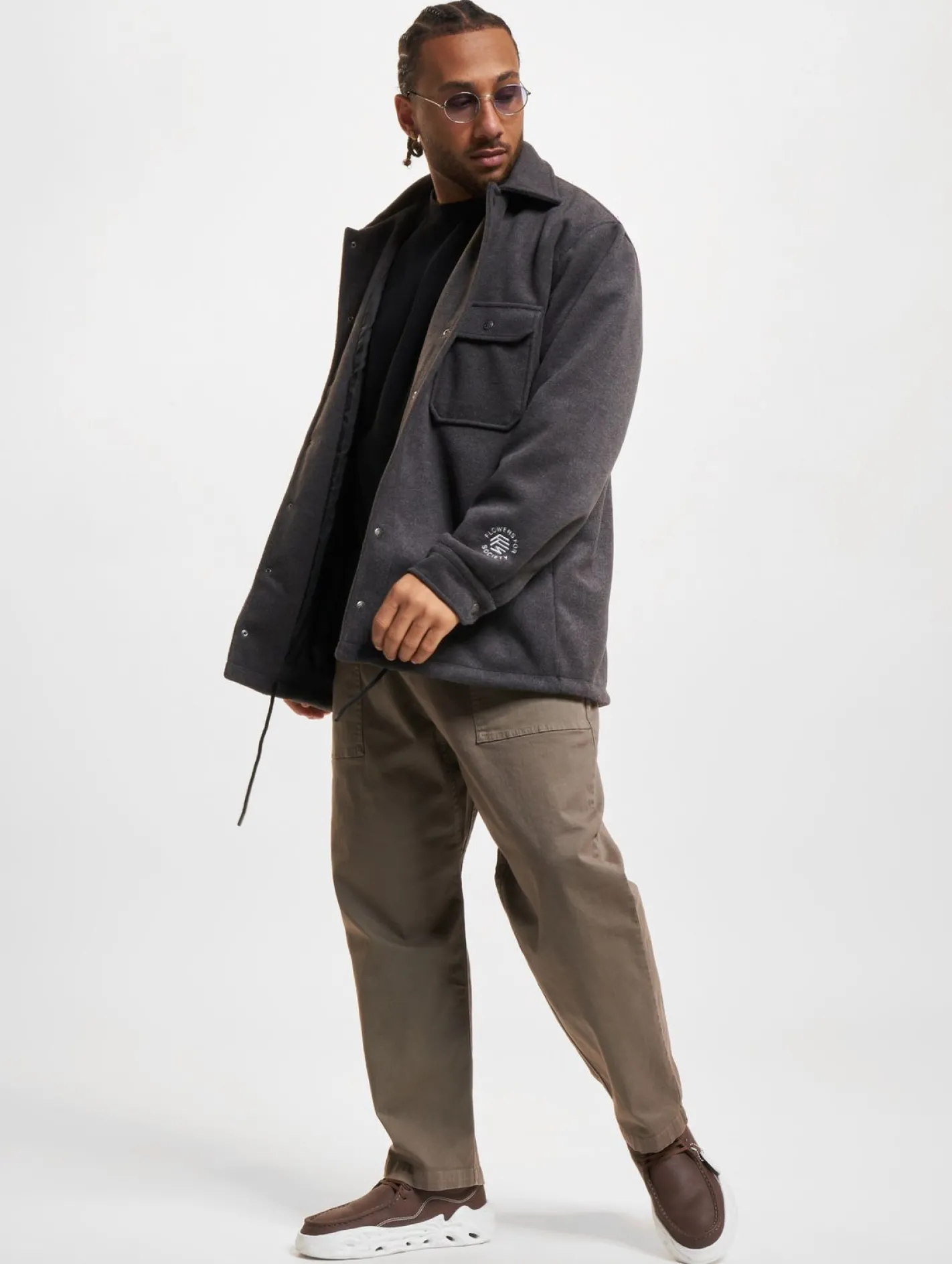 Jacken & Mäntel*FLOWERS FOR SOCIETY Übergangsjacken anthra