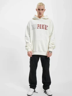 Pullover & Sweater*Fokus x Def College Hoodie weiß