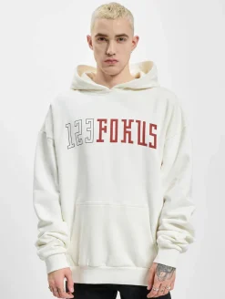 Pullover & Sweater*Fokus x Def College Hoodie weiß
