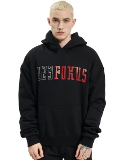 Pullover & Sweater*Fokus x Def College Hoody Schwarz