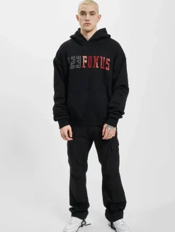 Pullover & Sweater*Fokus x Def College Hoody Schwarz