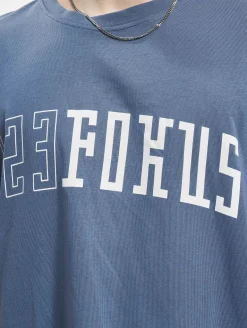 T-Shirts & Tank Tops*Fokus x Def College T-Shirt blau