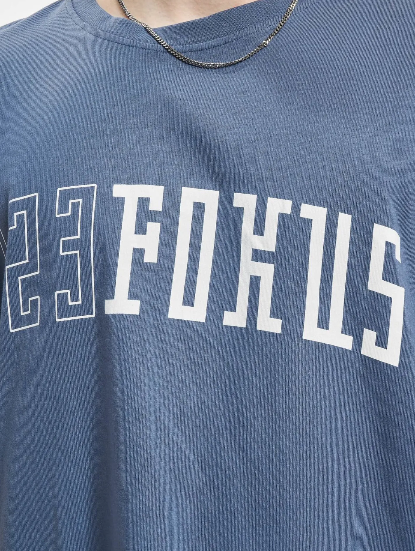 T-Shirts & Tank Tops*Fokus x Def College T-Shirt blau