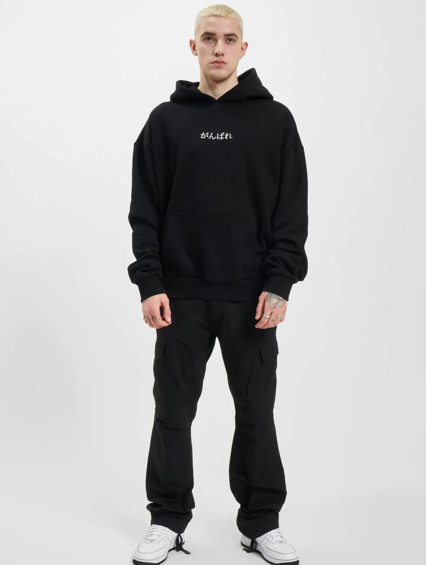 Pullover & Sweater*Fokus x Def Japan Hoody Schwarz