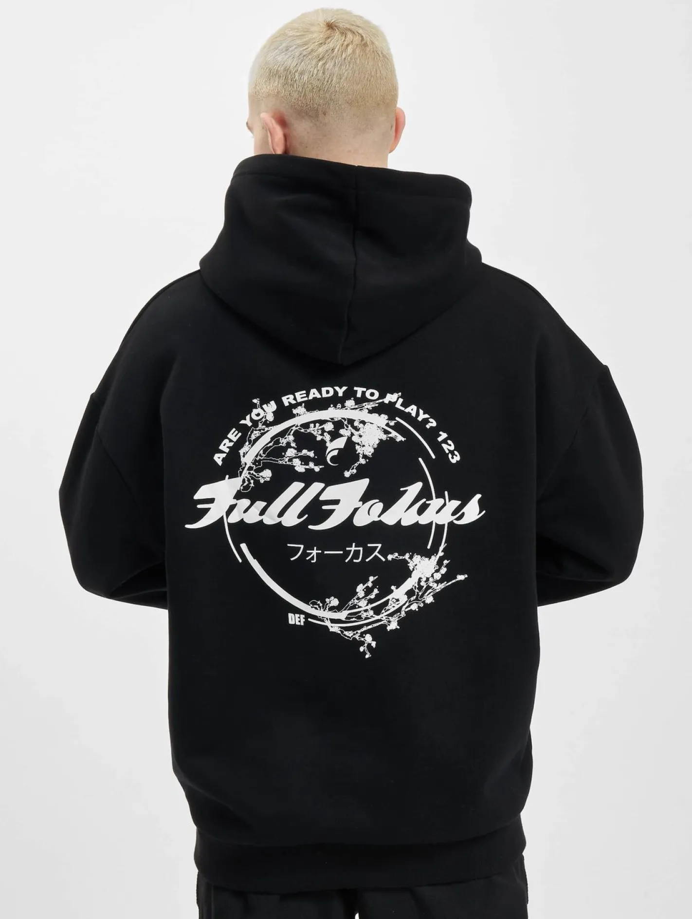 Pullover & Sweater*Fokus x Def Japan Hoody Schwarz