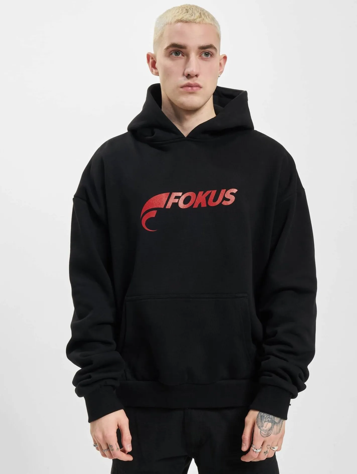Pullover & Sweater*Fokus x Def Logo Hoody Schwarz