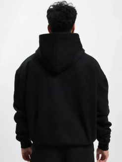 Pullover & Sweater*Fokus x Def Plain Hoody Schwarz