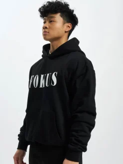Pullover & Sweater*Fokus x Def Plain Hoody Schwarz